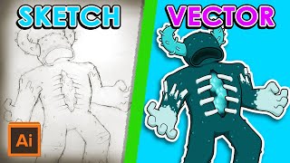 I Illustrated The Warden From Minecraft In Adobe Illustrator Speed Art