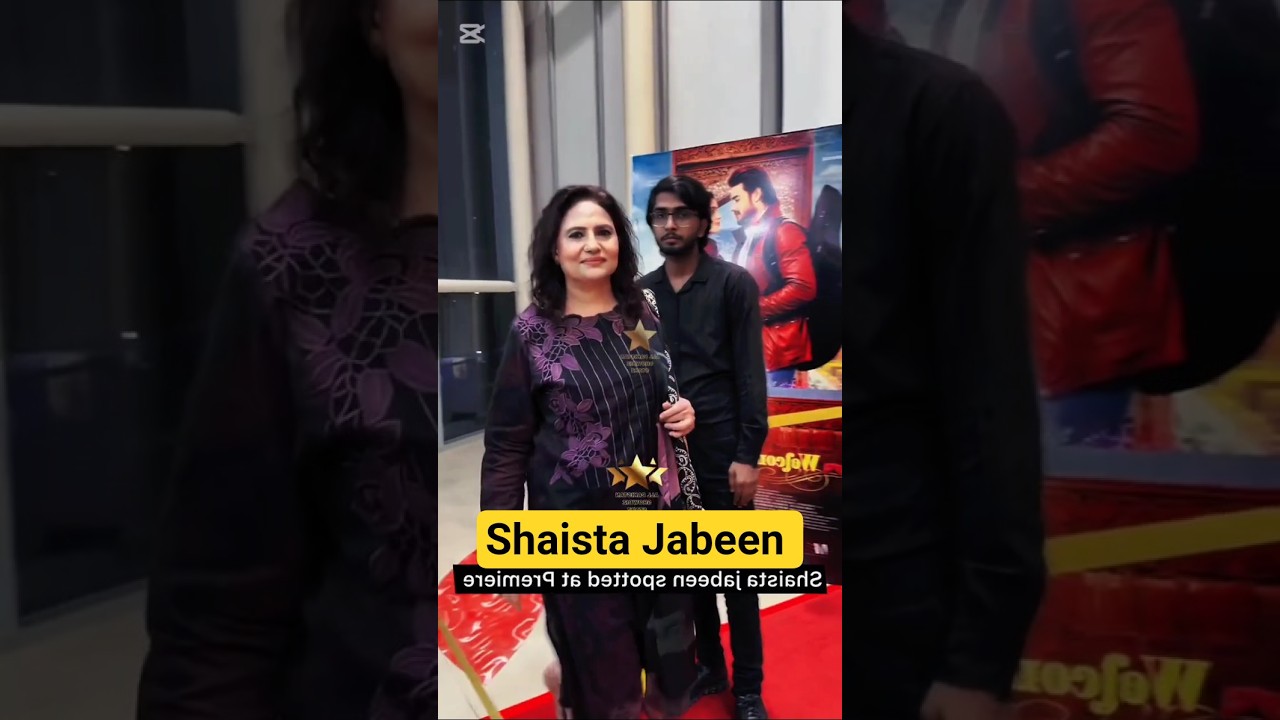 Actress shaista jabeen spotted at red carpet at 