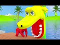Funny 3D Animals Have Fun In The Long Slide Game