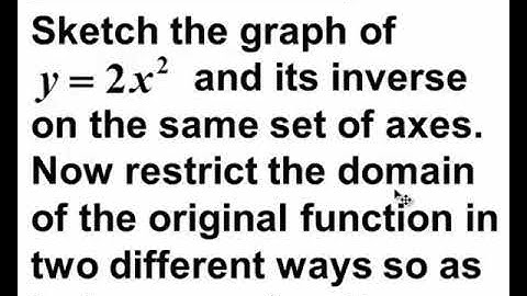 Inverse functions and logarithms | Inverses of quadratic functions, lesson 2 HW