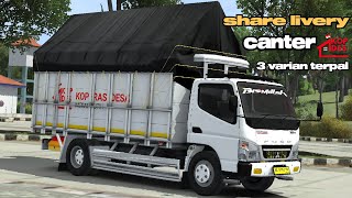 SHARE!!! MOD DAN LIVERY CANTER KOPDES MERAH PUTIH PE'O || MOD BUSSID TERBARU 2026