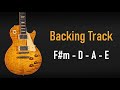 Rock Pop BACKING TRACK F# Minor | F#m D A E | 70 BPM | Guitar Backing Track | TGuitar