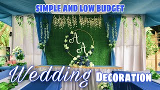 SIMPLE \& LOW BUDGET WEDDING DECORATION SET-UP | JEFF TIPAN