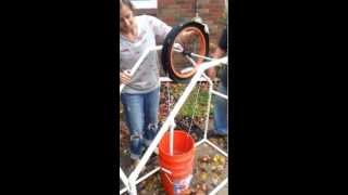 The Terry's built a rope pump!