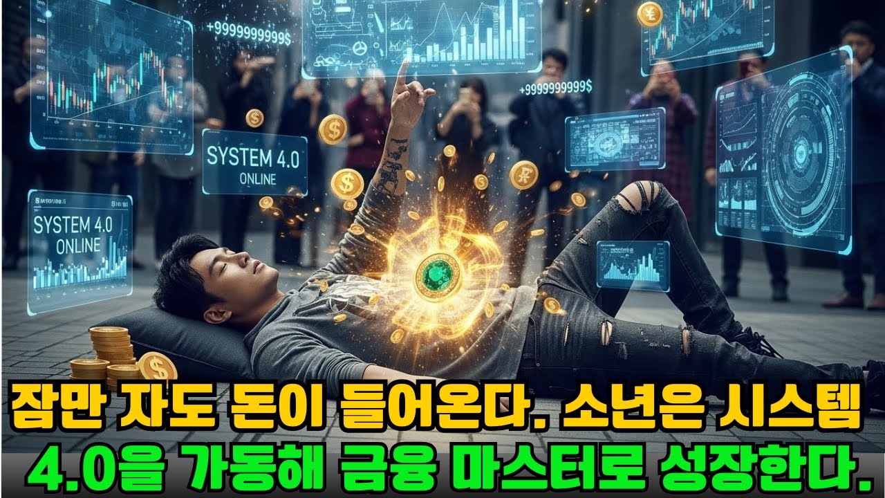 잠만 자도 돈이 들어온다. 소년은 시스템 4.0을 가동해 금융 마스터로 성장한다.