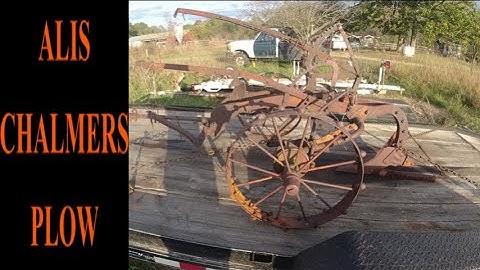 allis chalmers one bottom plow