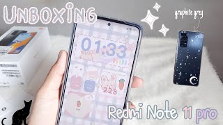 Xiaomi redmi note 11 pro unboxing aesthetic| Graphite Gray 🖤| camera test| Jan Xiaomi redmi note 11 pro unboxing aesthetic| Graphite Gray 🖤| camera test| Jan
