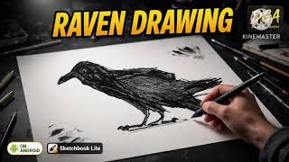 Raven Drawing on Android is INSANE! - Sketchbook Lite Speed Art | DGA Daim Gill Artist screenshot 2