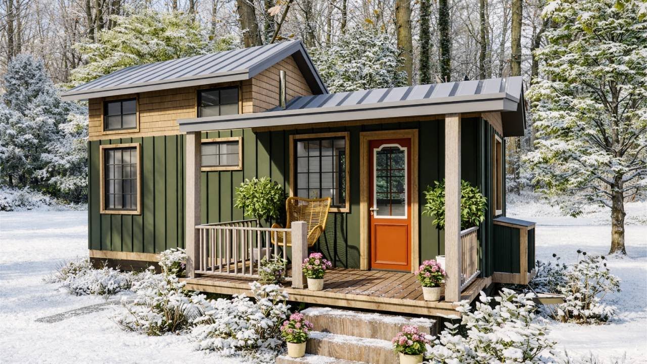 Gorgeous Beautiful Tiny House On Wheels Perfect Inside, Warm And Cozy | Exploring Tiny House