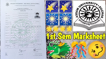 Assam University Bcom Hons 1st Semester Marksheet 2019 | My Marksheet | @Navoneet Bhattacharjee