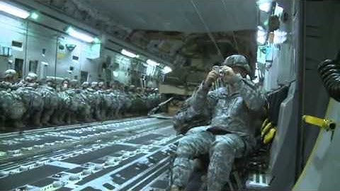 Airforce C17 Humvee Air Drop Delivery