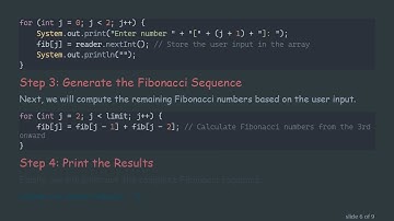 How to Generate the Fibonacci Sequence Using an Array in Java