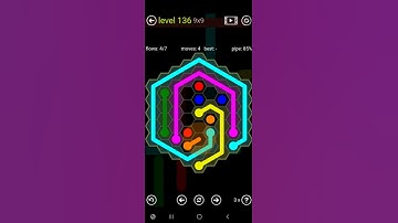 How To Solve Flow Free Hexes Sampler Level 136 9x9 Board Hard Walk Through Solution Walkthrough