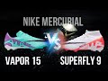 Обзор NIKE MERCURIAL ZOOM VAPOR 15 ACADEMY / Сравнение с NIKE MERCURIAL SUPERFLY 9