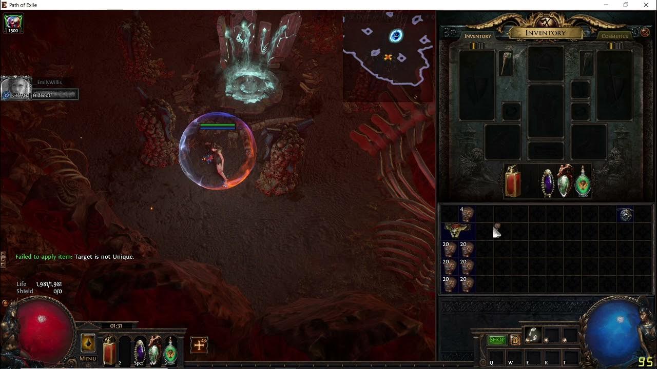 POE Ritual 3.13 Small Ancient Orb Gamble (End League) YouTube