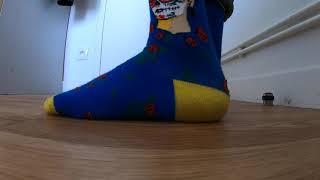 Yellow And Blue Socks