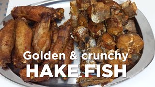 The Secret to Perfectly Fried Hake Fish / Golden ,Crunchy & Tasty ! Fish Recipe!!