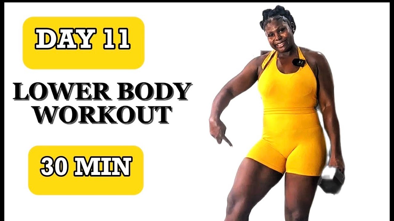 DAY 11 | 30 MINUTES LOWER BODY Dumbbell Workout at Home | Build Your ...