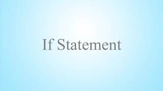 12 - If Statement (Swahili)