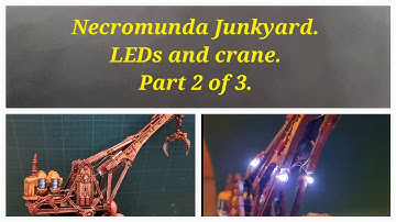 Necromunda Kill Team terrain build. Galvanic Crane/junkyard tile. Part 2