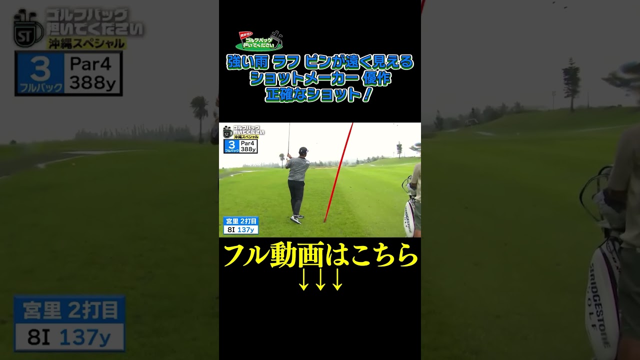 【強い雨!ラフ!ピンが遠く見える 】武井壮のゴルフバッグ担いでください/#武井壮#プロキャディー #golf #ゴルフ #shorts #切り抜き #プロゴルファー#後藤楽々 #宮里優作
