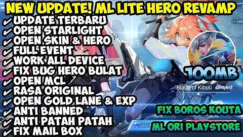 Data ML Lite Full Event 100MB Patch Terbaru NEXT PROJECT | Ml Lite | Cara Atasi Lag Di Ml New Season