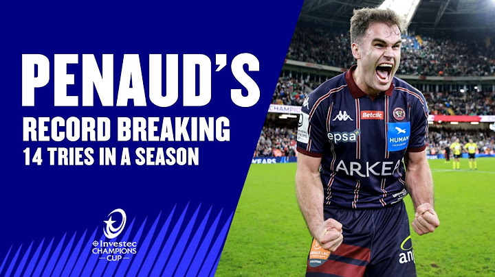 Damian Penaud's Record Breaking 14 Try Season | 2024/25 Investec Champions Cup
