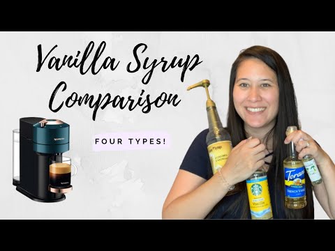 BEST VANILLA COFFEE SYRUP COMPARISON | Nespresso Vanilla Decaf Latte | Sugar Free Options hqdefault