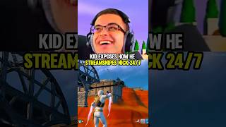 Kid exposed how he stream sniped Nickeh30🤣 #nickeh30 #fortnite
