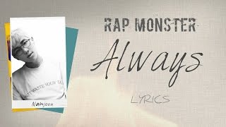 BTS Rap Monster - 'Always' [Han|Rom|Eng lyrics]