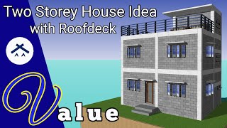 Two Storey House with Roofdeck