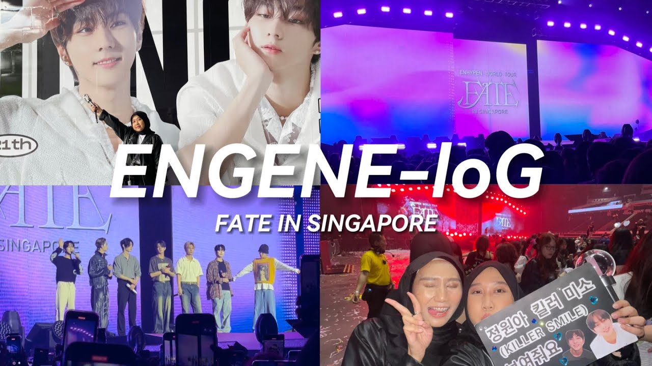 [ENGENE-loG] enhypen concert vlog! fate in singapore day 2🇸🇬 ~ 240121 | 엔진로그