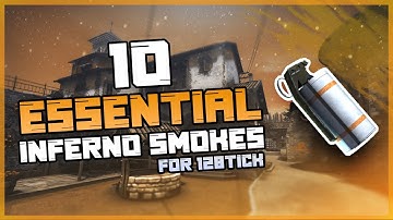 CS:GO - 10 Essential Inferno Smokes *NEW* 128tick