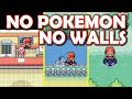 Pokemon without any Pokemon! Hacking Pokemon Fire Red without Pokemon + No Walls Glitchy Challenge