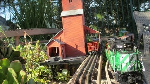 O Scale Trains by Ron - Outdoor Layout - E12 - Ore mine spur installation