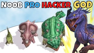 NOOB vs PRO vs HACKER vs GOD in DRAGON MERGE MASTER 3D screenshot 4