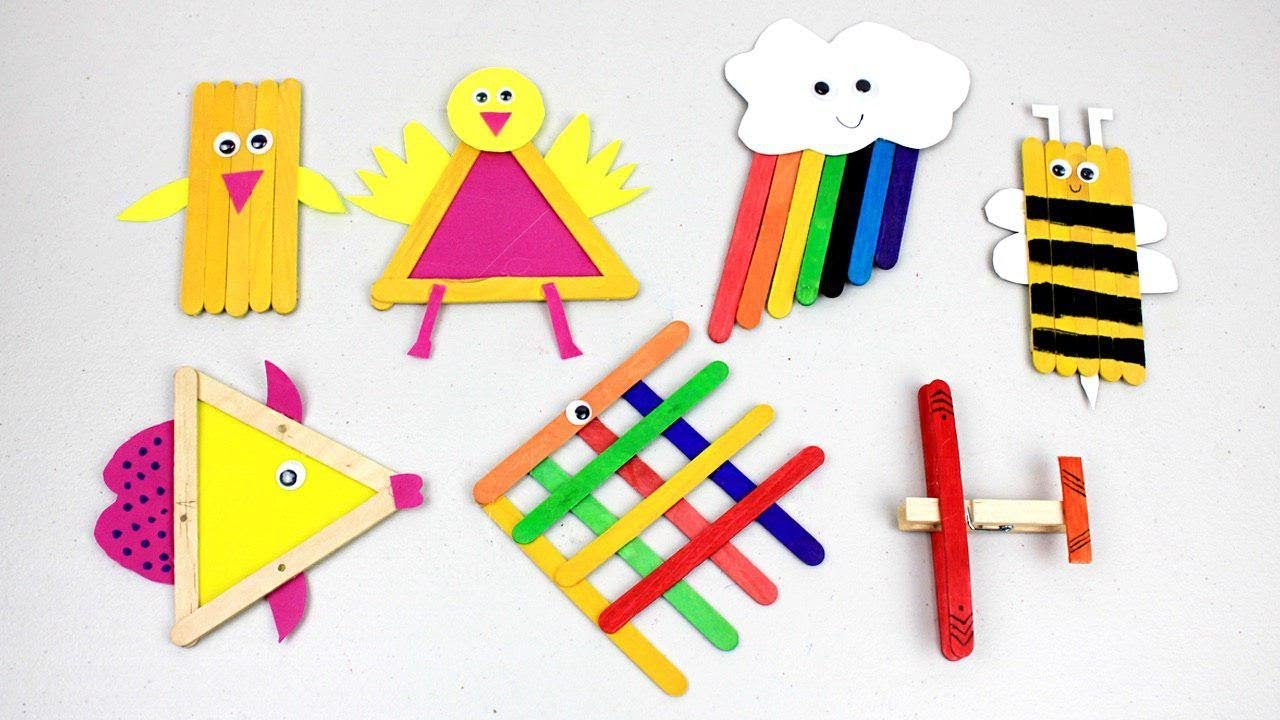 Easy Popsicle Stick Crafts for Kids To Do At Home 