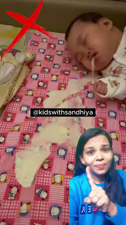 😭🤮Baby spitting part-8 😱/simple tip #kidswithsandhiya#baby#vomiting