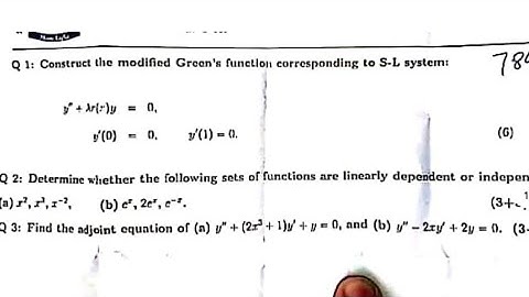 Gcuf past paper solution of Mathematical Methods of Bs math 6 semester