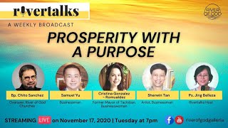Rivertalks - PROSPERITY WITH A PURPOSE - November 17, 2020