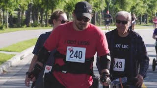 Paralyzed Man Becomes First to Walk Half Marathon Using Exo-Skeleton Paralyzed Man Becomes First to Walk Half Marathon Using Exo-Skeleton