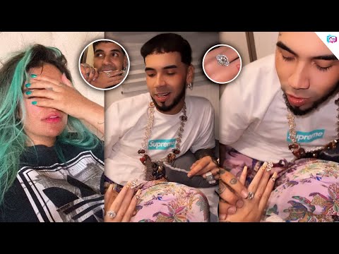 Costoso anillo de compromiso que Anuel le dio a Yailin. así fue la propuesta de matrimonio de Anuel