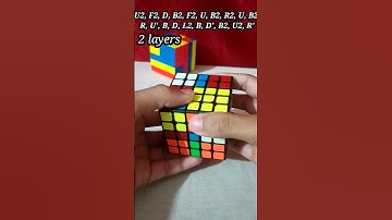 Checkerboard pattern in 5 by 5 Rubiks cube || Beautiful pattern #shorts