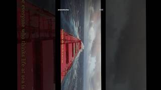Ship sailing in rough sea #merchantnavy #roughsea #sailor #kadal #ship