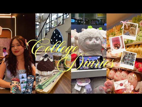 COLLEGE DIARIES 𐙚 ‧₊˚ ⋅ | what's in my bag, study with me, days at uni, freshmen, going out