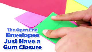 Colored Clasp &amp; Open End Envelopes