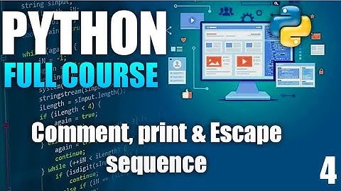 Comments, print & Escape Sequence| Python Free Latest Course 2021| #CodingWithSachin