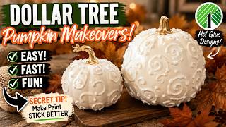 Hot Glue Pumpkin Hack That Looks Expensive