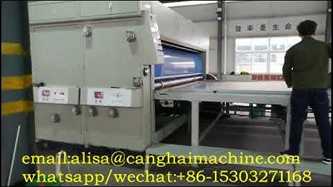 Large size Chain feeder two color printer die cutter machine