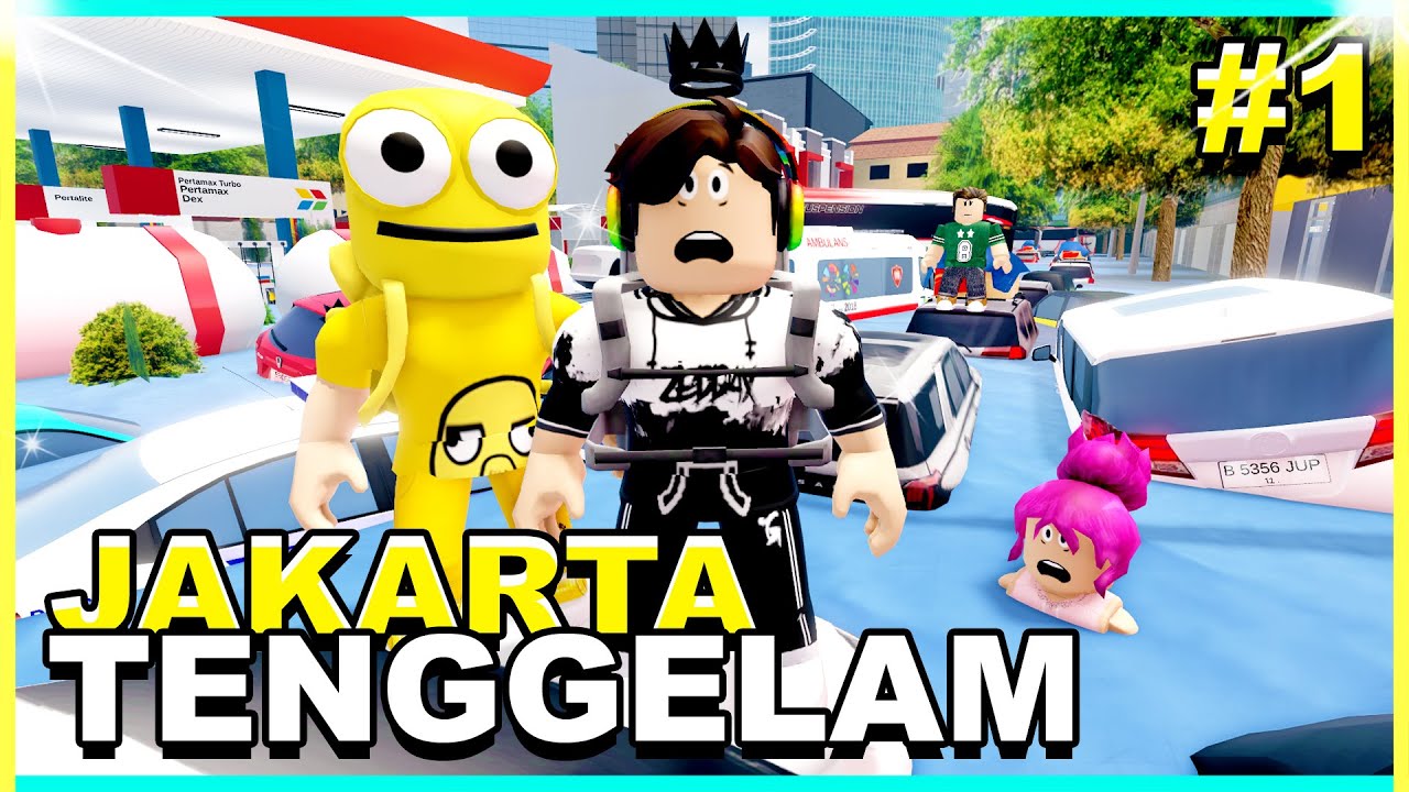 Aku TERJEBAK BANJIR BESAR di Kota Jakarta! - PART 1 (Roblox CDID🚗Roleplay)